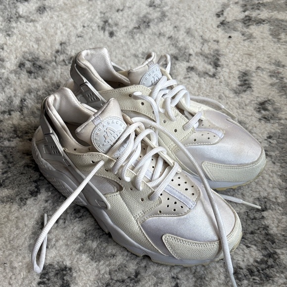 White Huarache Sneakers - Picture 1 of 10